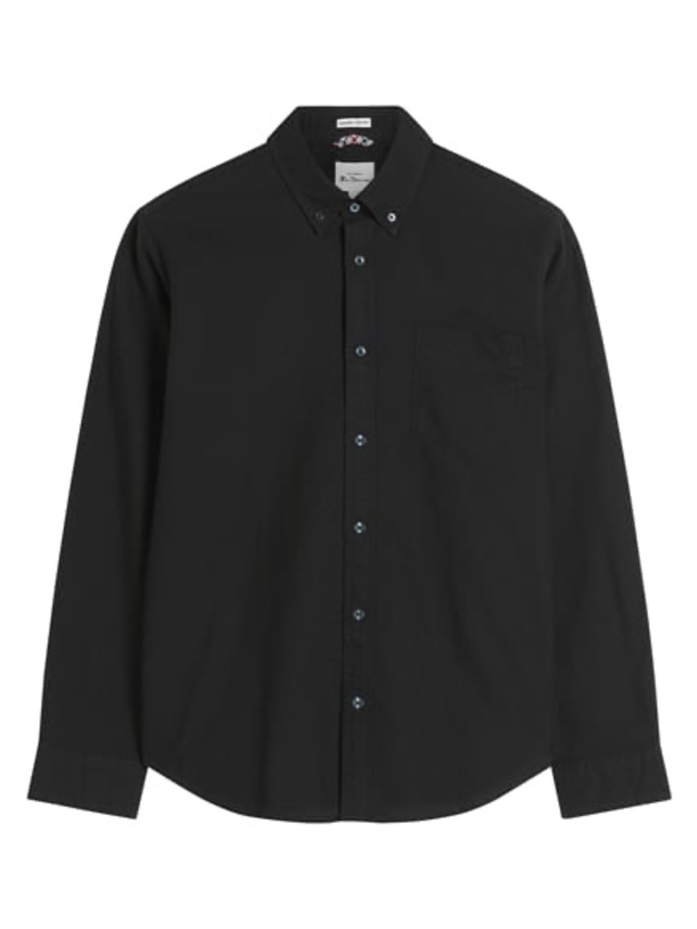 NWOT Ben Sherman Signature Oxford Shirt in Black Organic Cotton L